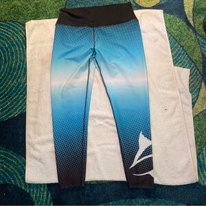 Stylish Ombre Blue Leggings